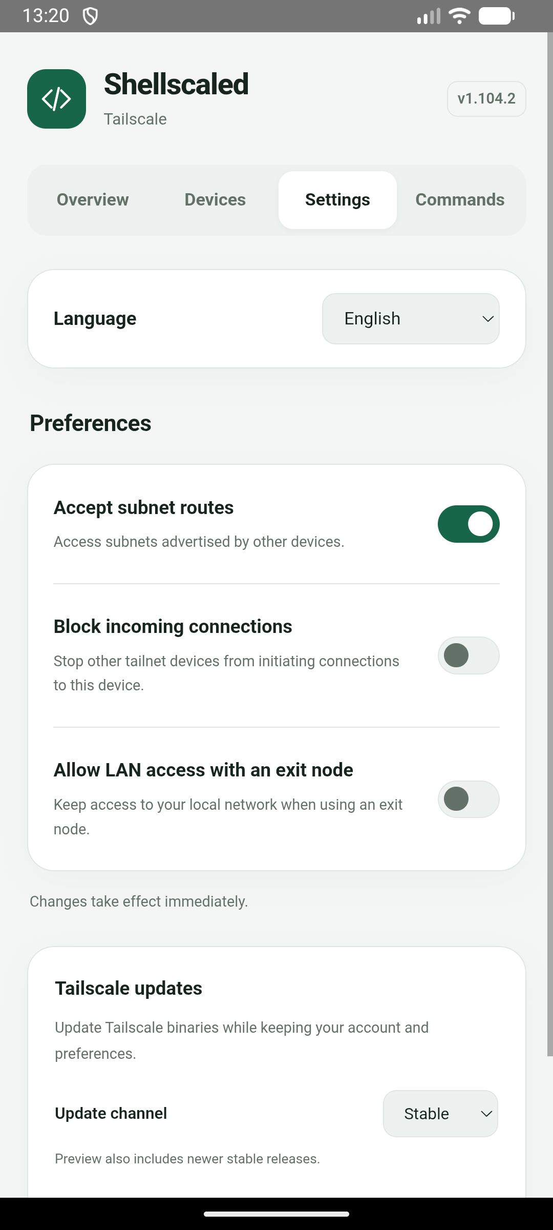 Preferences
